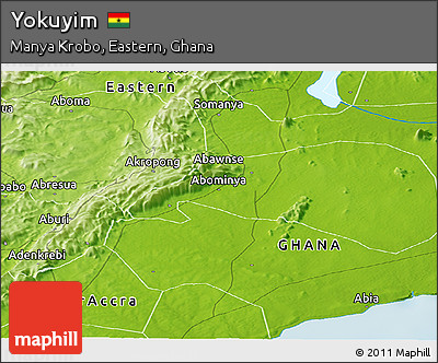 Physical Panoramic Map of Yokuyim