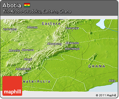 Physical Panoramic Map of Abotia