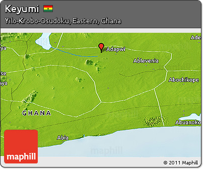 Physical Panoramic Map of Keyumi