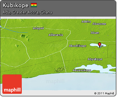 Physical Panoramic Map of Kubikope