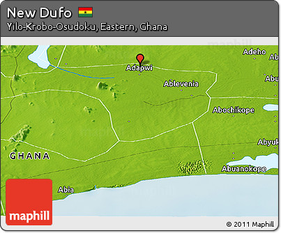 Physical Panoramic Map of New Dufo