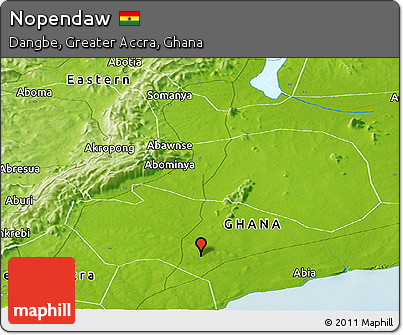 Physical Panoramic Map of Nopendaw