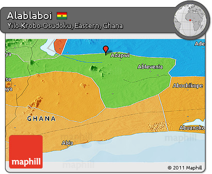 Political Panoramic Map of Alablaboi