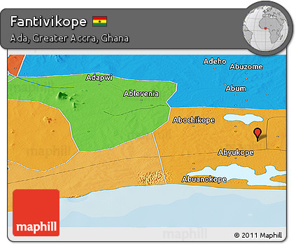 Political Panoramic Map of Fantivikope