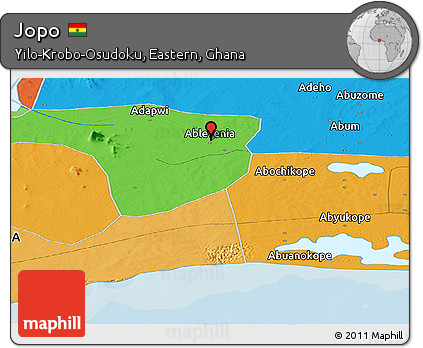 Political Panoramic Map of Jopo