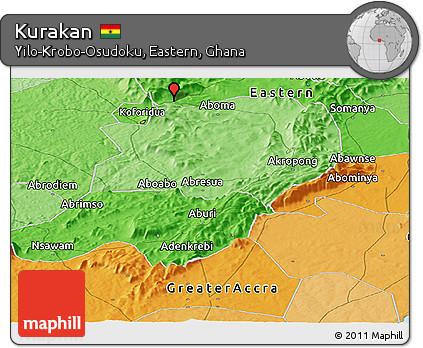 Political Panoramic Map of Kurakan