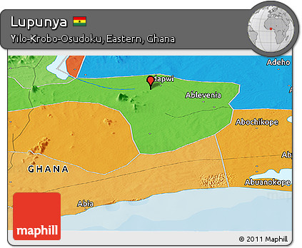 Political Panoramic Map of Lupunya
