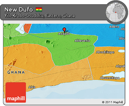 Political Panoramic Map of New Dufo