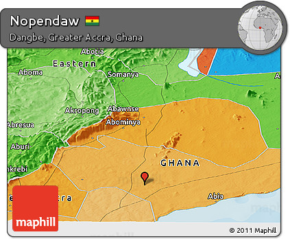Political Panoramic Map of Nopendaw