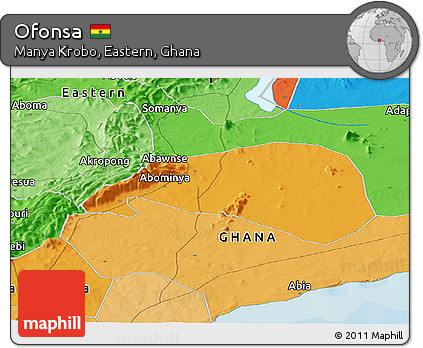 Political Panoramic Map of Ofonsa