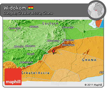 Political Panoramic Map of Widokom