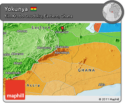 Political Panoramic Map of Yokunya