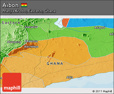 Political Panoramic Map of Aibon