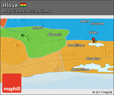 Political Panoramic Map of Hlove