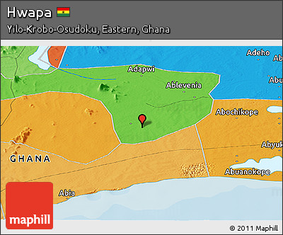 Political Panoramic Map of Hwapa