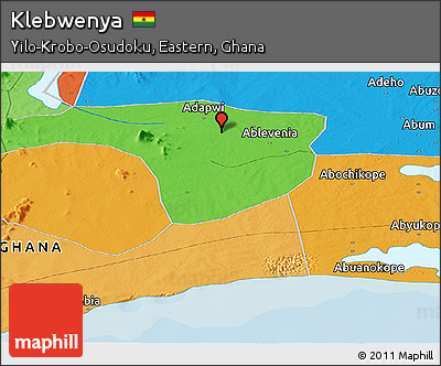 Political Panoramic Map of Klebwenya