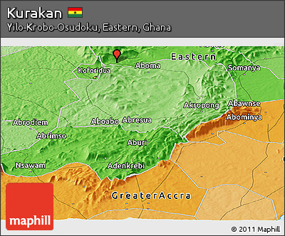 Political Panoramic Map of Kurakan