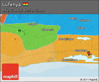 Political Panoramic Map of Lufenya