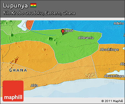 Political Panoramic Map of Lupunya