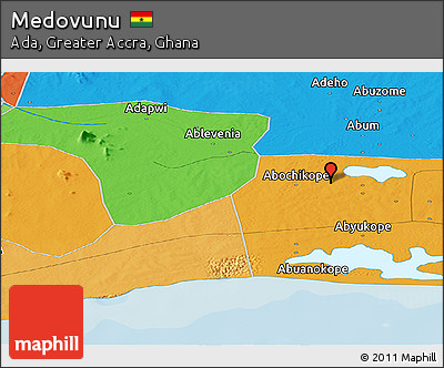 Political Panoramic Map of Medovunu