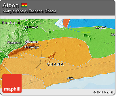 Political Panoramic Map of Aibon
