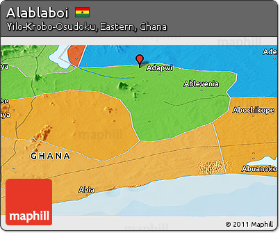 Political Panoramic Map of Alablaboi