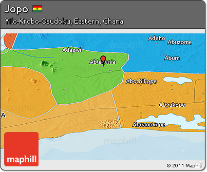 Political Panoramic Map of Jopo