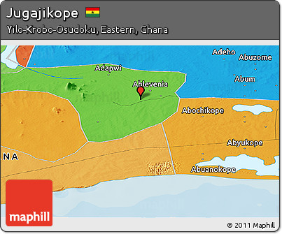 Political Panoramic Map of Jugajikope