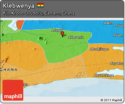 Political Panoramic Map of Klebwenya
