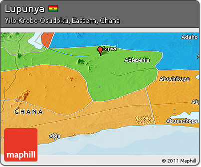 Political Panoramic Map of Lupunya