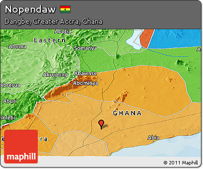 Political Panoramic Map of Nopendaw