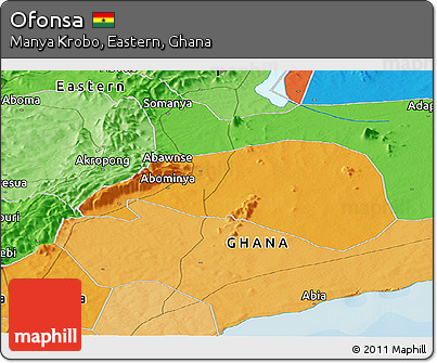 Political Panoramic Map of Ofonsa