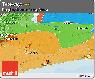Political Panoramic Map of Tetewayo
