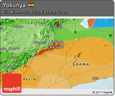 Political Panoramic Map of Yokunya