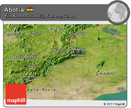 Satellite Panoramic Map of Abotia