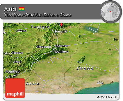Satellite Panoramic Map of Asiti