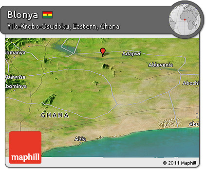 Satellite Panoramic Map of Blonya