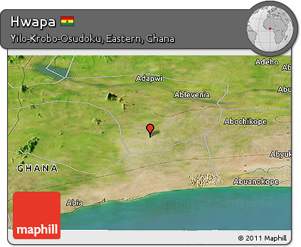 Satellite Panoramic Map of Hwapa