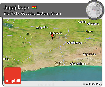Satellite Panoramic Map of Jugajikope