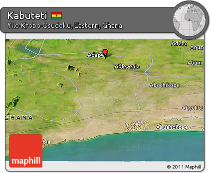 Satellite Panoramic Map of Kabuteti