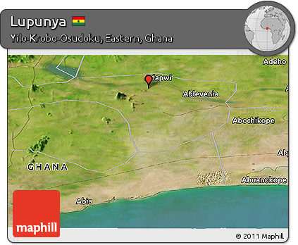 Satellite Panoramic Map of Lupunya