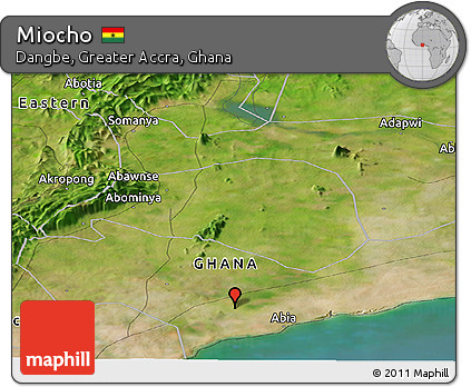 Satellite Panoramic Map of Miocho