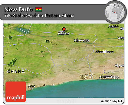 Satellite Panoramic Map of New Dufo
