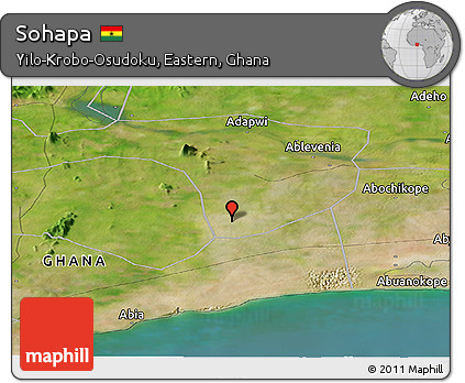 Satellite Panoramic Map of Sohapa