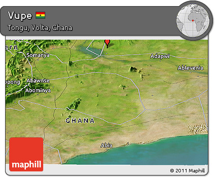 Satellite Panoramic Map of Vupe