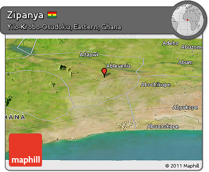 Satellite Panoramic Map of Zipanya