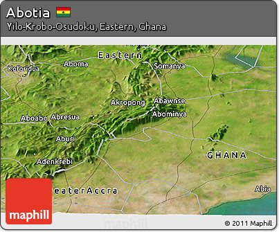Satellite Panoramic Map of Abotia