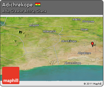 Satellite Panoramic Map of Adichrekope