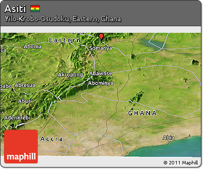 Satellite Panoramic Map of Asiti