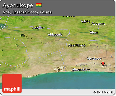 Satellite Panoramic Map of Ayonukope